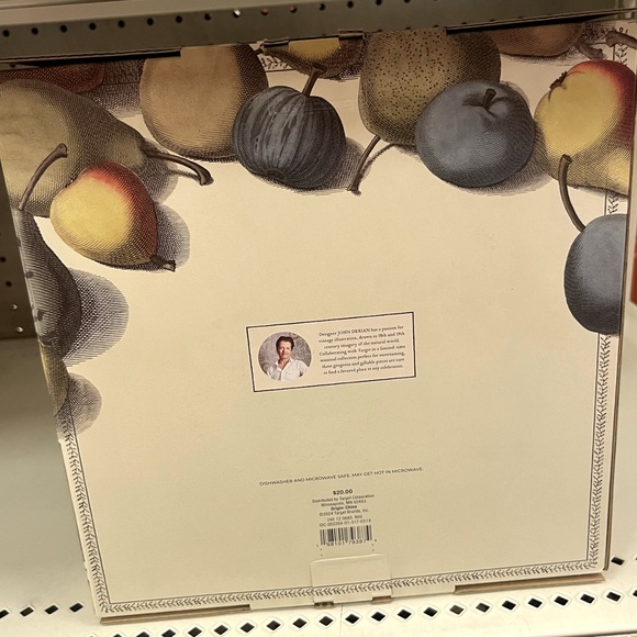 4pc 9" Stoneware Feather Salad Plates - John Derian for Target - Picture 4 of 4